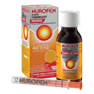 Nurofen Junior Fiebersaft Erdbeer 20 Mg/ml 100 ml von Reckitt Benckiser Deutschland Gm PZN 16516846