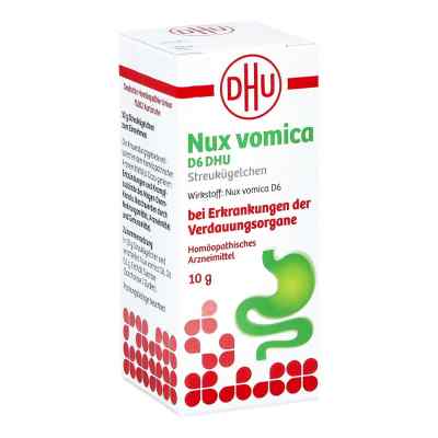 Nux Vomica D6 Dhu Globuli bei Erkr.d.verdauungsorg. 10 g von DHU-Arzneimittel GmbH & Co. KG PZN 13699929