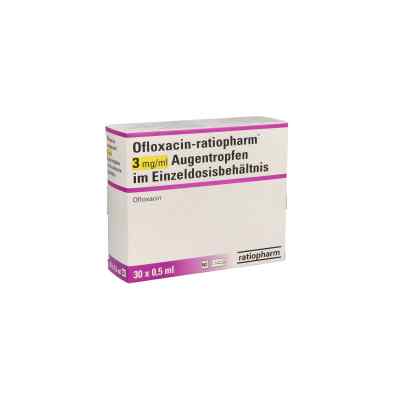 Ofloxacin ratiopharm 3 mg/ml Atr.i.einzeldosisbeh. 30X0.5 ml von ratiopharm GmbH PZN 10041773