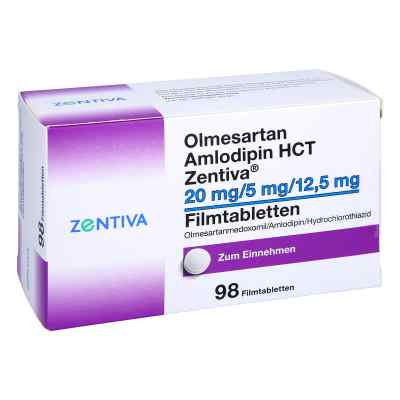 Olme Amlo Hct Z 20/5/12.5 98 stk von Zentiva Pharma GmbH PZN 16632541