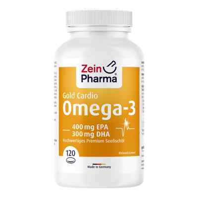 Omega-3 Gold Herz Dha 300mg/epa 400mg Softgelkaps. 120 stk von Zein Pharma - Germany GmbH PZN 11235634