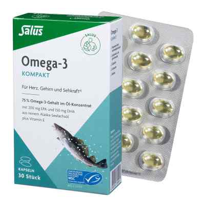 Omega-3 Kompakt aus reinem Alaska-seelachsöl Salus