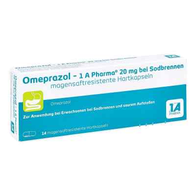 Omeprazol-1A Pharma 20mg bei Sodbrennen 14 stk von 1 A Pharma GmbH PZN 06439524