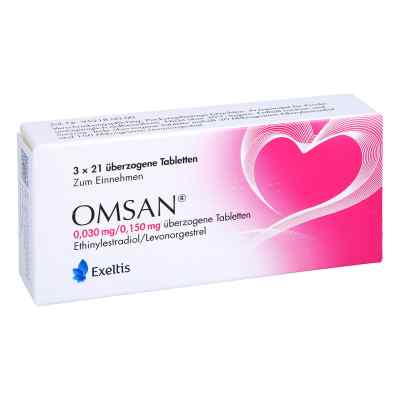 Omsan 0,03 mg/0,15 mg überzogene Tabletten 3X21 stk von Exeltis Germany GmbH PZN 16569222