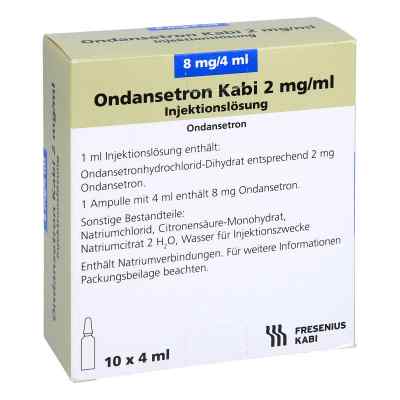 Ondansetron Kabi 2 mg/ml 8 mg Injektionslösung 10X4 ml von Fresenius Kabi Deutschland GmbH PZN 07026095