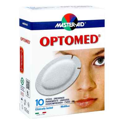 Optomed Augenkompresse selbstklebend steril 10 stk von Trusetal Verbandstoffwerk GmbH PZN 09947020