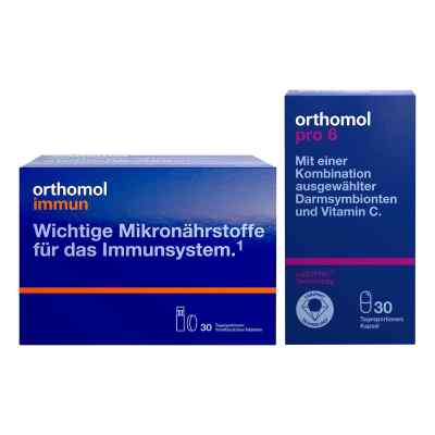 Orthomol Immun Trinkfläschchen/tabletten+Orthomol Pro 6 Kapseln