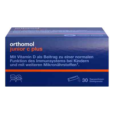 Orthomol junior C plus Direktgranulat Himbeer-Limette
