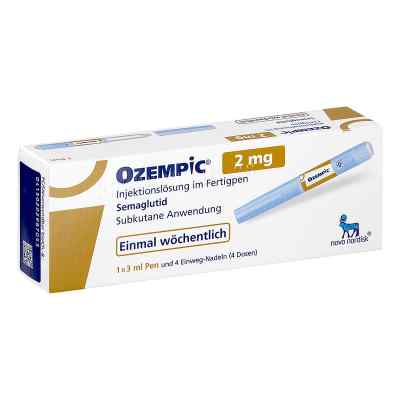 Ozempic 2 Mg Injektionslösung Im Fertigpen 1 stk von Novo Nordisk Pharma GmbH PZN 20298705