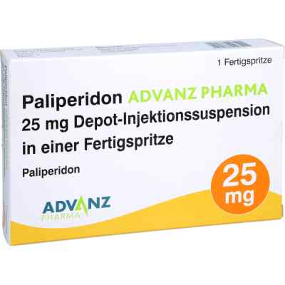 Paliperidon Advanz Pharma 25mg Depot-inj.-susp.fs 1 stk von Advanz Pharma GmbH PZN 18302351
