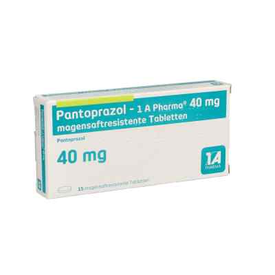 Pantoprazol-1a Pharma 40 mg magensaftresistent Tabletten 15 stk von 1 A Pharma GmbH PZN 05047087