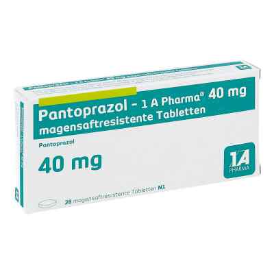 Pantoprazol-1a Pharma 40 mg magensaftresistent Tabletten 28 stk von 1 A Pharma GmbH PZN 00939527