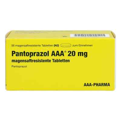 Pantoprazol Aaa 20 Mg Magensaftres.tabletten 56 stk von AAA - Pharma GmbH PZN 03101049