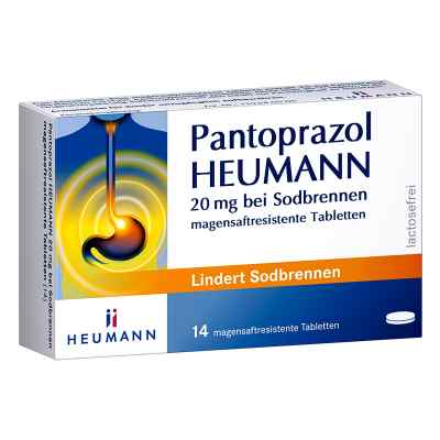 Pantoprazol Heumann 20 mg bei Sodbrennen 14 stk von HEUMANN PHARMA GmbH & Co. Generi PZN 06429141