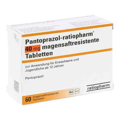 Pantoprazol-ratiopharm 40 mg magensaftresistent Tabletten 60 stk von ratiopharm GmbH PZN 07189756