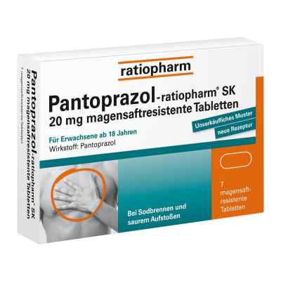 Pantoprazol-ratiopharm SK 20mg 7 stk von ratiopharm GmbH PZN 05520833