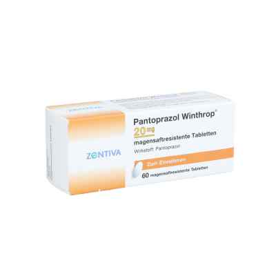Pantoprazol Winthrop 20mg 60 stk von Zentiva Pharma GmbH PZN 09190663