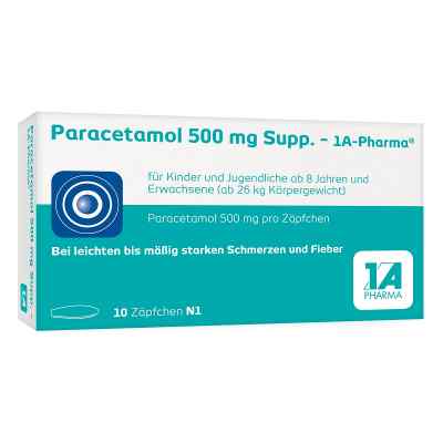 Paracetamol 500mg-1A Pharma 10 stk von 1 A Pharma GmbH PZN 04478193