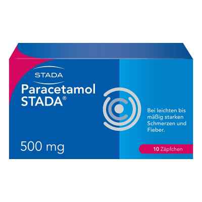 Paracetamol STADA 500 mg Zäpfchen 10 stk von STADA Consumer Health Deutschland GmbH PZN 03798441