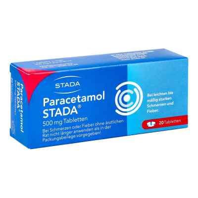 Paracetamol STADA 500mg 20 stk von STADA GmbH PZN 00423568