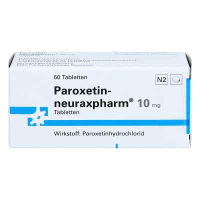 Paroxetin-neuraxpharm 10mg 50 stk von neuraxpharm Arzneimittel GmbH PZN 00279373