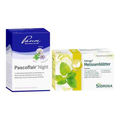 Pascoflair Night Tabletten + Sidroga Melissenblätter Tee