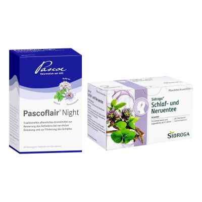 Pascoflair Night Tabletten + Sidroga Schlaf- & Nerventee
