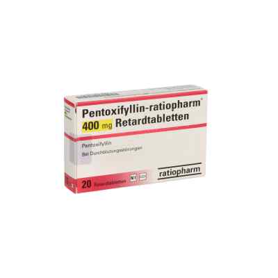Pentoxifyllin-ratiopharm 400 Mg Retardtabletten 20 stk von ratiopharm GmbH PZN 03115471