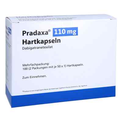 Pradaxa 110 mg Hartkapseln 100 stk von Orifarm GmbH PZN 13895375