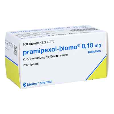 Pramipexol-biomo 0,18 mg Tabletten 100 stk von biomo pharma GmbH PZN 07519432