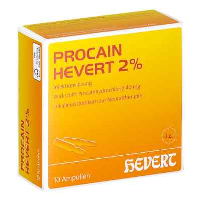 Procain Hevert 2% Injektionslösung Ampullen