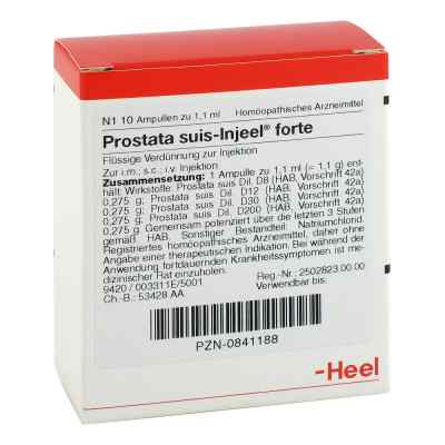 Prostata Suis Injeel forte Ampullen 10 stk von Biologische Heilmittel Heel GmbH PZN 00841188