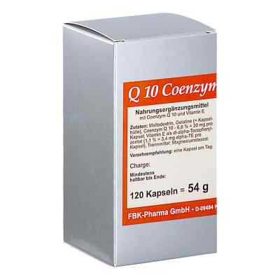 Q10 1 X 1 pro Tag Kapseln 120 stk von FBK-Pharma GmbH PZN 07412616