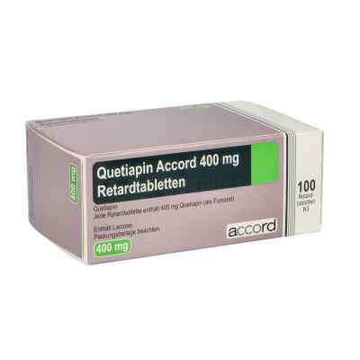 Quetiapin Accord 400 mg Retardtabletten 100 stk von Accord Healthcare GmbH PZN 15379169