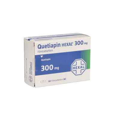 Quetiapin Hexal 300 mg Filmtabletten 50 stk von Hexal AG PZN 09339289