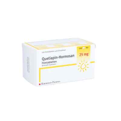 Quetiapin Hormosan 25 mg Filmtabletten 100 stk von HORMOSAN Pharma GmbH PZN 09294517