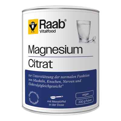 Raab Vitalfood Magnesiumcitrat Pulver 200 g von Raab Vitalfood GmbH PZN 19304234