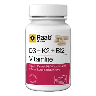 Raab Vitalfood Vitamin D3 K2 B12 Kapseln