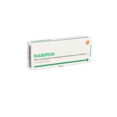 Rabipur Plv.+lm zur, zum Her.e.Injektionslsg.i.Fertigspr. 1 stk von EurimPharm Arzneimittel GmbH PZN 14173342