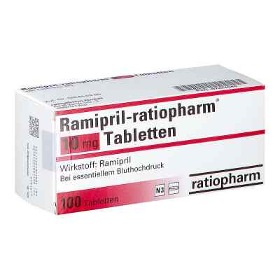 Ramipril-ratiopharm 10 mg Tabletten 100 stk von ratiopharm GmbH PZN 02224040