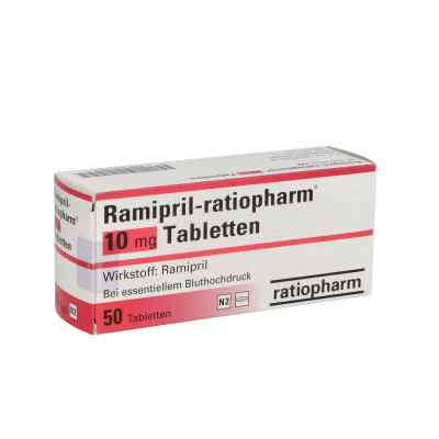 Ramipril-ratiopharm 10 mg Tabletten 50 stk von ratiopharm GmbH PZN 02223997