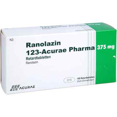 Ranolazin 123-acurae Pharma 375 Mg Retardtabletten 100 stk von 123 Acurae Pharma GmbH PZN 18657172
