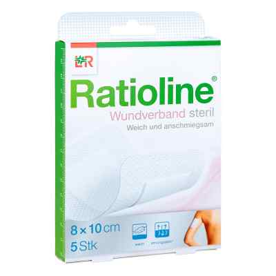 Ratioline Wundverband 10x8 cm steril