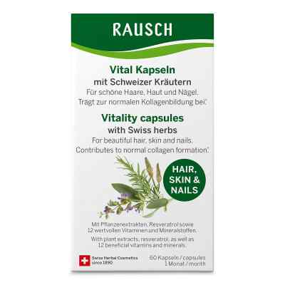 Rausch Vital Kapseln M.schweizer Kräuter 1 Monat