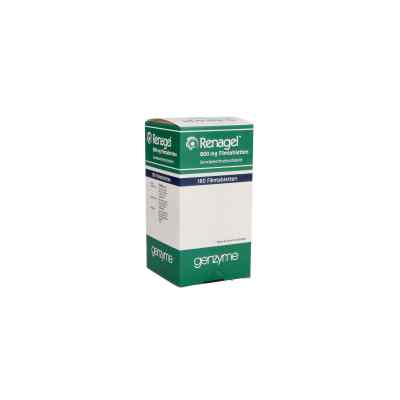 Renagel 800 mg Filmtabletten 180 stk von EMRA-MED Arzneimittel GmbH PZN 03215215