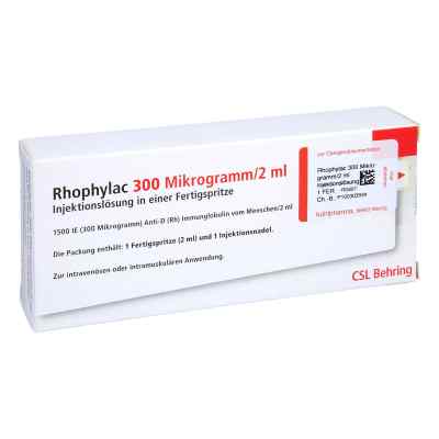 Rhophylac 300 [my]g/2 ml Injektionslösung in Fertigsp 1X2 ml von kohlpharma GmbH PZN 13654884