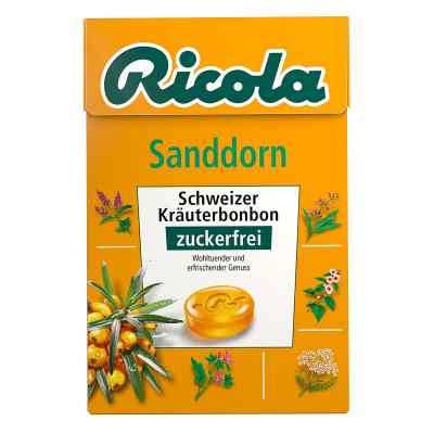 Ricola ohne Zucker Box Sanddorn Bonbons 50 g von Queisser Pharma GmbH & Co. KG PZN 04968508