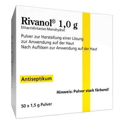 Rivanol 1,0g 50 stk von DERMAPHARM AG PZN 10056645