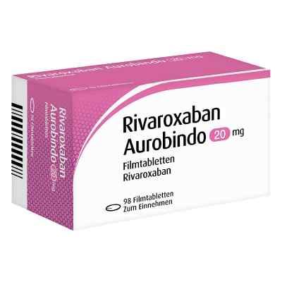 Rivaroxaban Aurobindo 20 Mg Filmtabletten 98 stk von PUREN Pharma GmbH & Co. KG PZN 18737126