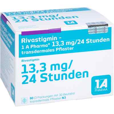 Rivastigmin-1A Pharma 13,3mg/24 Stunden 90 stk von 1 A Pharma GmbH PZN 12444096